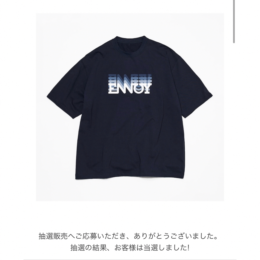 ENNOY  ELECTRIC LOGO GRADATION SS TEE XL