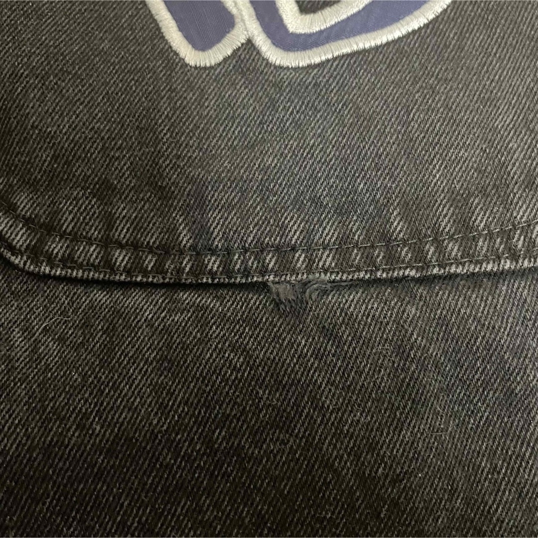 90s FUBU デニムペインターパンツ ショーツ ブラック 34