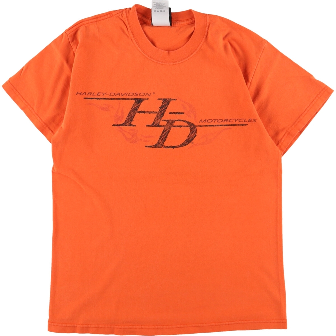 ハーレーダビッドソン Harley-Davidson 両面プリント モーターサイクル バイクTシャツ USA製 メンズS /eaa350776