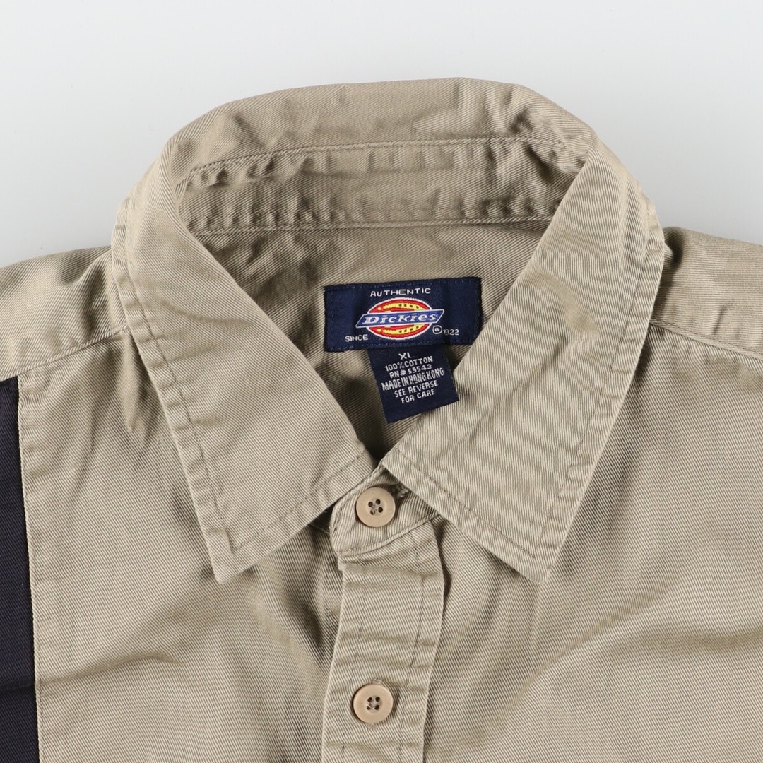 Dickies(ディッキーズ)の古着 ディッキーズ Dickies 半袖 ワークシャツ メンズXL /eaa350599 メンズのトップス(シャツ)の商品写真