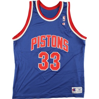 チャンピオン(Champion)の古着 90年代 チャンピオン Champion NBA DETROIT PISTONS デトロイトピストンズ ゲームシャツ レプリカユニフォーム USA製 メンズXL ヴィンテージ /eaa351715(タンクトップ)