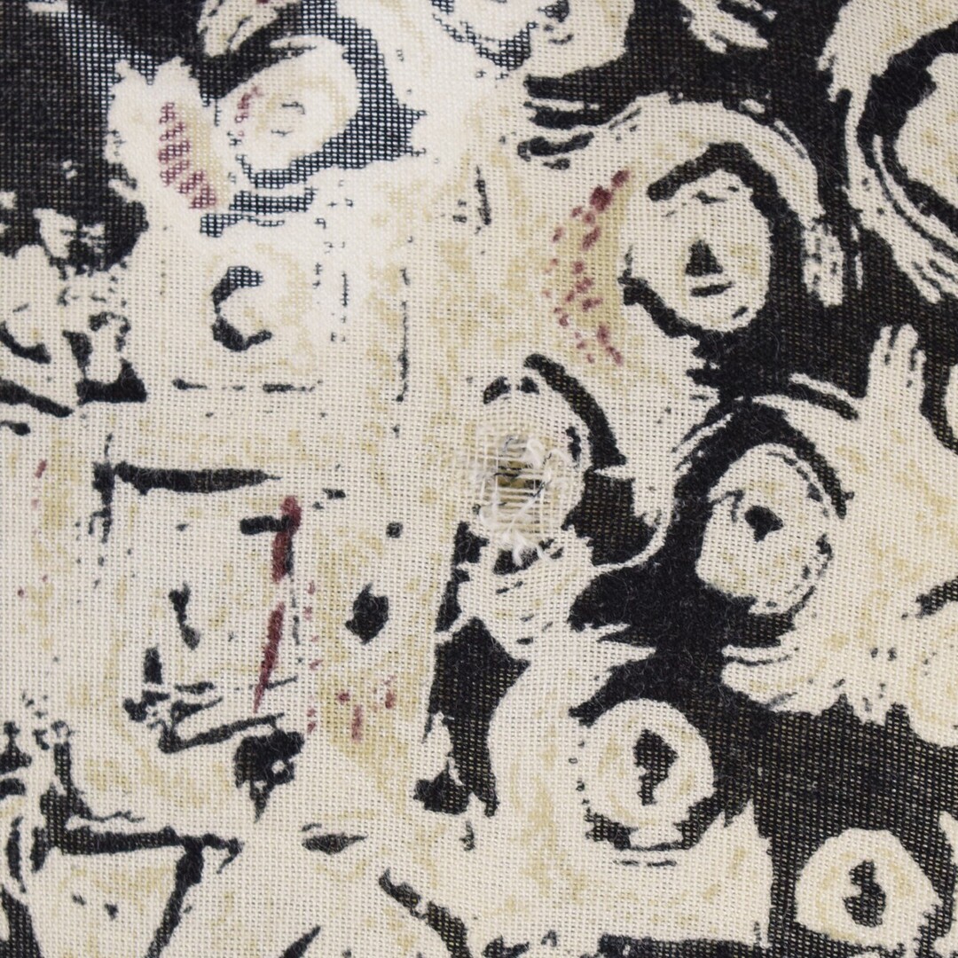古着 UNKNOWN 総柄 レーヨン 半袖 ブラウス レディースXL /eaa350780 レディースのトップス(シャツ/ブラウス(半袖/袖なし))の商品写真