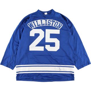 チャンピオン(Champion)の古着 チャンピオン Champion WILLISTON ウィリストン ステート カレッジ ゲームシャツ ホッケーシャツ USA製 メンズXL /eaa351713(Tシャツ/カットソー(半袖/袖なし))