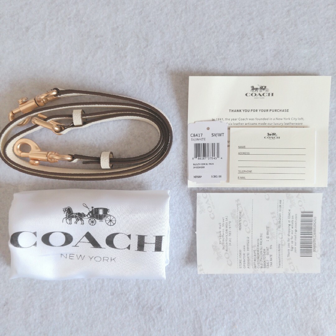 COACH(コーチ)のコーチ COACH トートバッグ ショルダーバック ベージュ ホワイト レディースのバッグ(トートバッグ)の商品写真