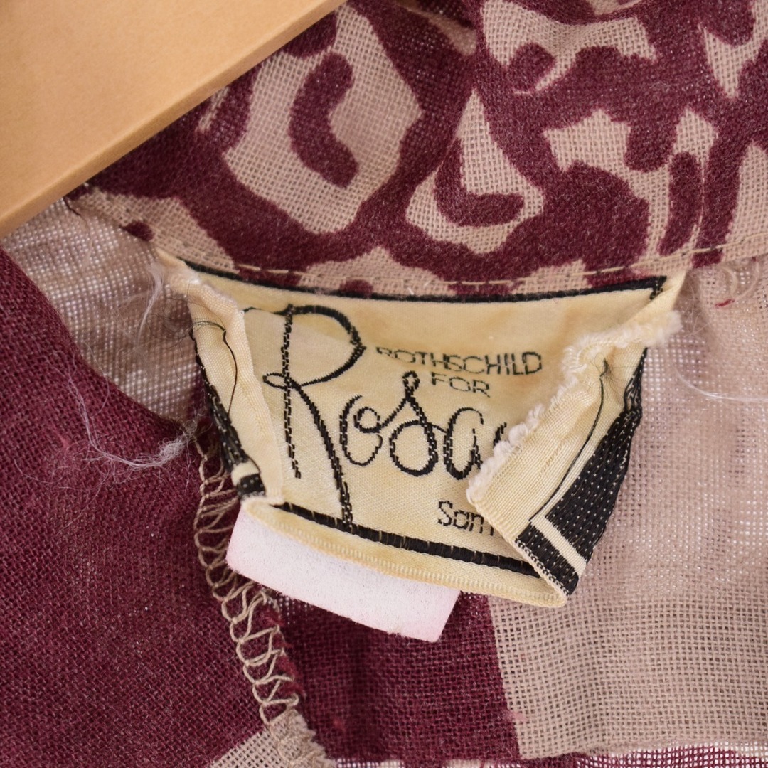 古着 Rosani 総柄 オープンカラー 半袖 ブラウス レディースS /eaa340858 レディースのトップス(シャツ/ブラウス(半袖/袖なし))の商品写真