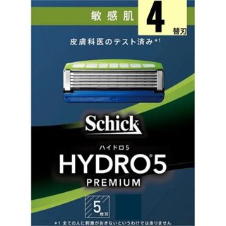 正規品 シック ハイドロ5 プレミアム 替刃 敏感肌用 髭剃り 剃刃 4枚セット(カミソリ)