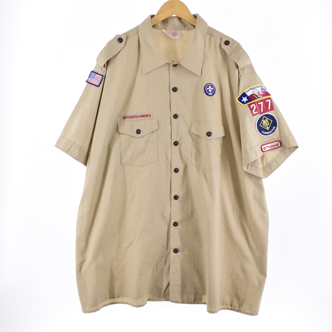 ビッグサイズ BOY SCOUT OF AMERICA 半袖 ボーイスカウトシャツ メンズXXXL ヴィンテージ /eaa350527
