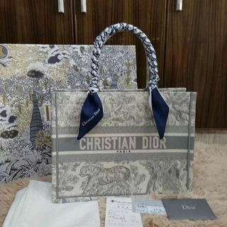 野花 卯月 diorクリスチャンディオール トートバッグ ダークブルー