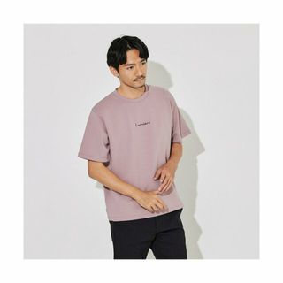 アバハウス(ABAHOUSE)の【スモークピンク】【Lumiere】シルキー ダンボール ロゴ 半袖Tシャツ(Tシャツ/カットソー(半袖/袖なし))