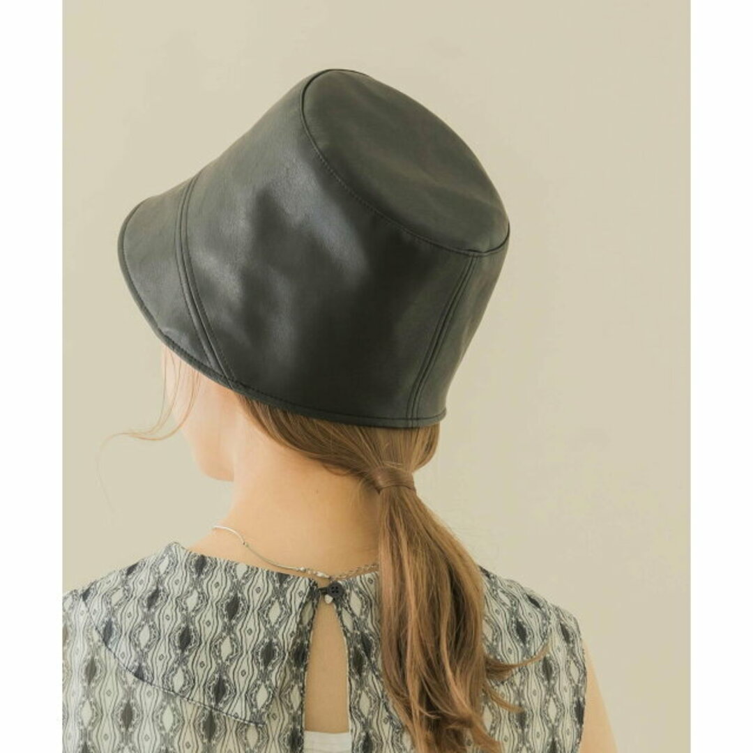 SMELLY(スメリー)の【IVO】フロントラインフェイクレザーハット レディースの帽子(ハット)の商品写真