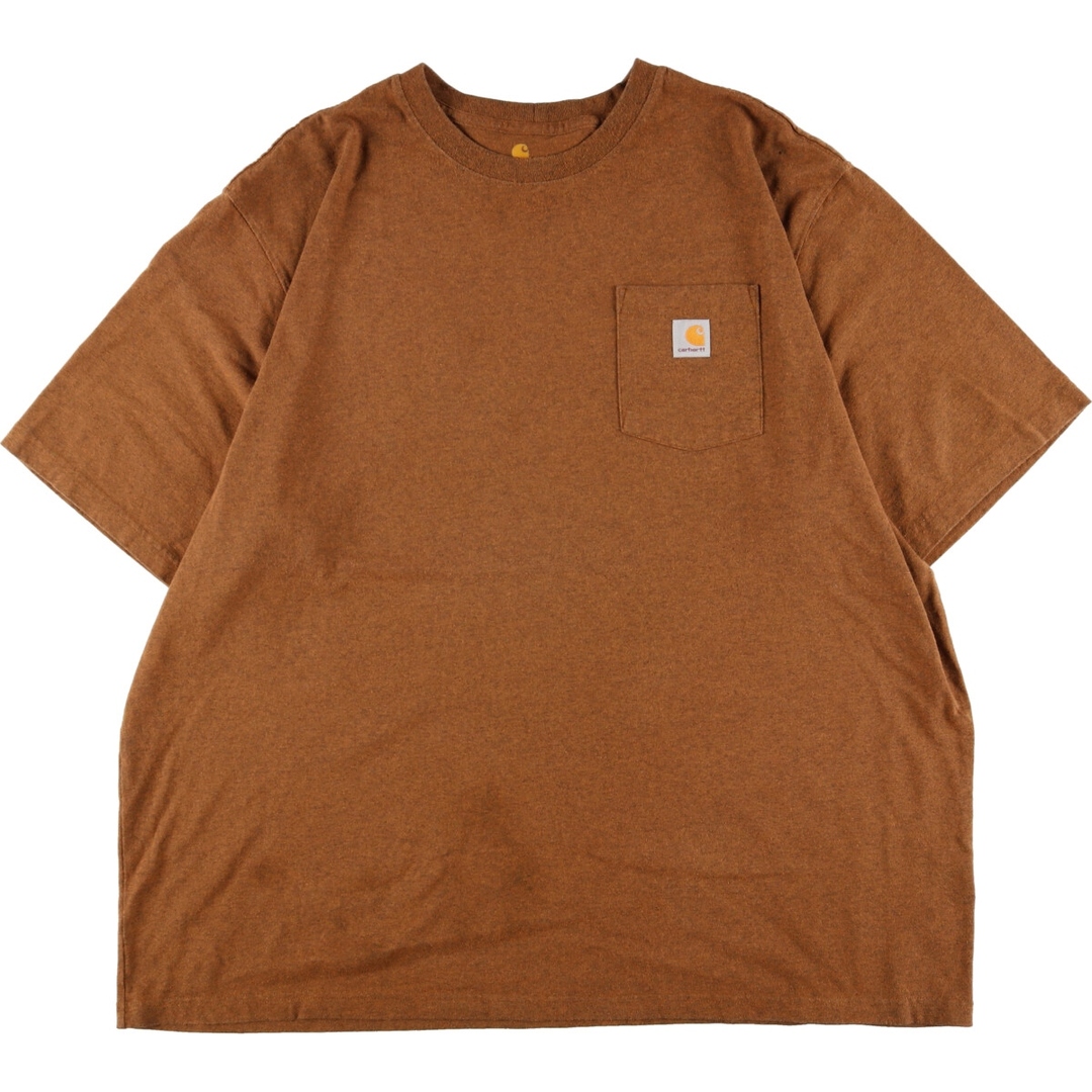 ビッグサイズ カーハート Carhartt ORIGINAL FIT 半袖 ワンポイントロゴポケットTシャツ メンズXXXXL /eaa350730