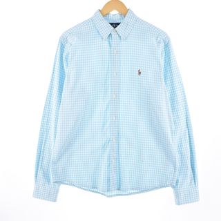 ラルフローレン(Ralph Lauren)の古着 ラルフローレン Ralph Lauren CLASSIC FIT クラシックフィット 長袖 ボタンダウンチェックシャツ メンズL /eaa349973(シャツ)