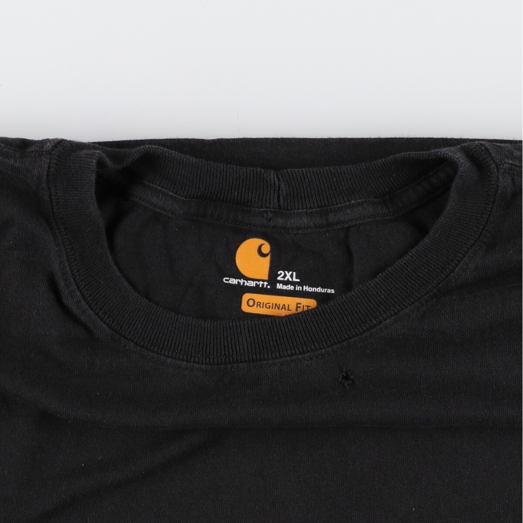 ビッグサイズ カーハート Carhartt ORIGINAL FIT 半袖 ワンポイントロゴポケットTシャツ メンズXXXL /eaa350732