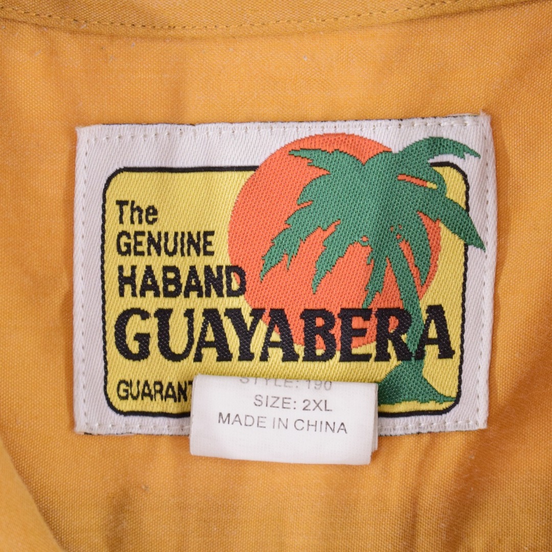 GUAYABERA 半袖 メキシカンシャツ キューバシャツ メンズXL /eaa350897