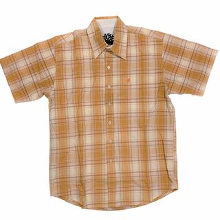 ティンバーランド(Timberland)のティンバーランド ビッグチェック 半袖 カジュアルシャツ ブラウン S(シャツ)