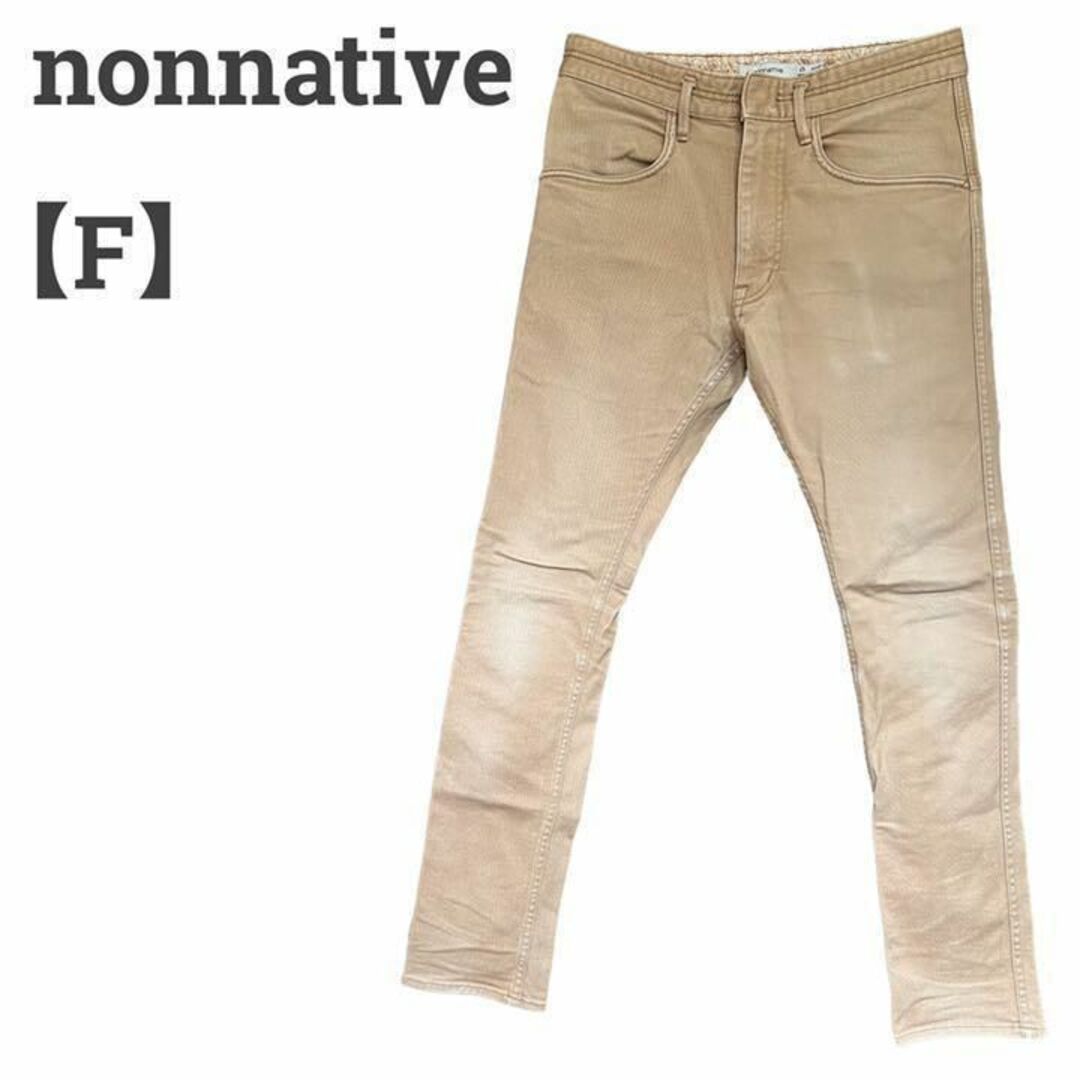 nonnative(ノンネイティブ)のノンネイティブ メンズ【F】テーパードジーンズ☆デニム コットン混☆茶系 メンズのパンツ(デニム/ジーンズ)の商品写真