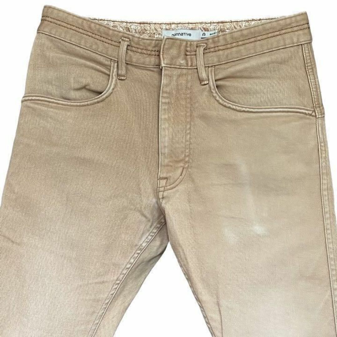 nonnative(ノンネイティブ)のノンネイティブ メンズ【F】テーパードジーンズ☆デニム コットン混☆茶系 メンズのパンツ(デニム/ジーンズ)の商品写真