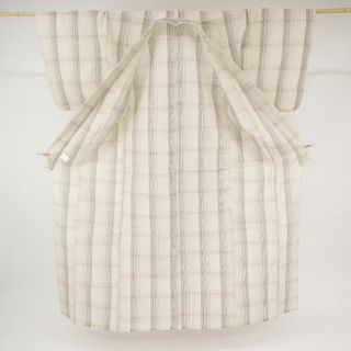 本体在庫特価品 《loli様専用☆新品◇浴衣『綿麻しじら織り』格子縞