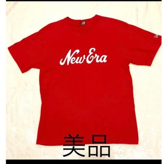 ニューエラー(NEW ERA)のニューエラ　ロゴ　Tシャツ　レッド　Lサイズ(Tシャツ/カットソー(半袖/袖なし))