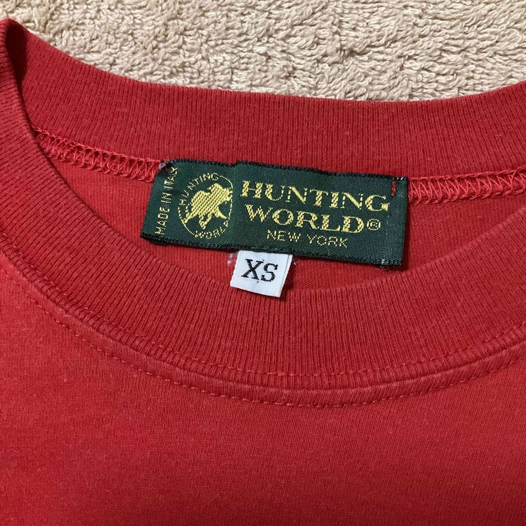 HUNTING WORLD(ハンティングワールド)のハンティングワールド　Tシャツ　ロゴ刺繍　▪️古着▪️ レディースのトップス(Tシャツ(半袖/袖なし))の商品写真