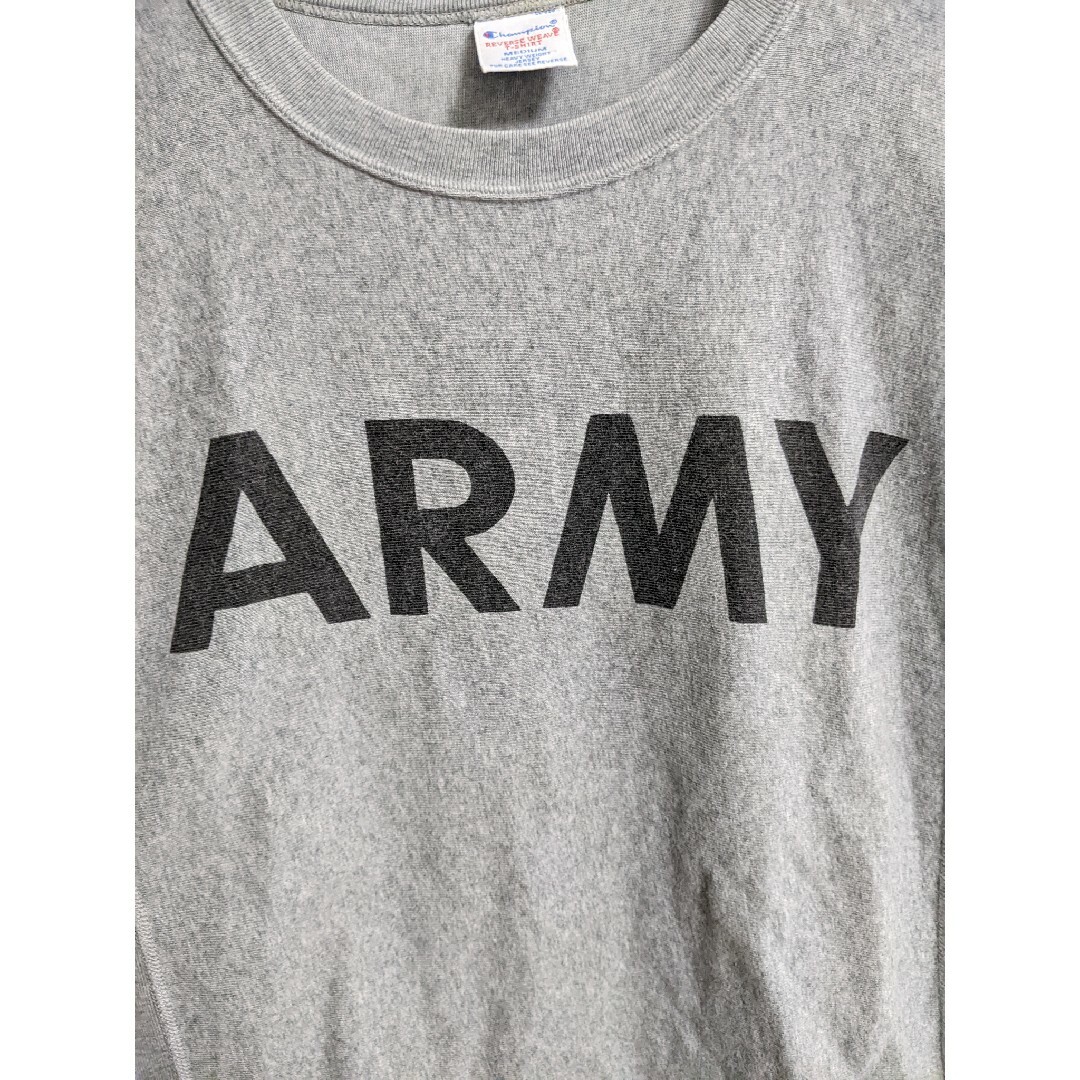 チャンピオン リバースウィーブ 刺繍タグ Tシャツ ARMY Champion