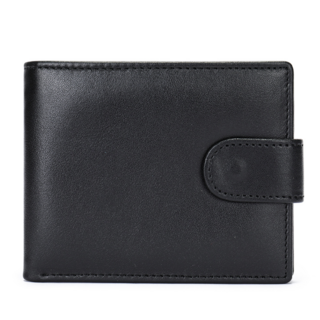 二つ折り ミニ財布 ビジネス ショートウォレット オープン 財布 ブラック(折り財布)