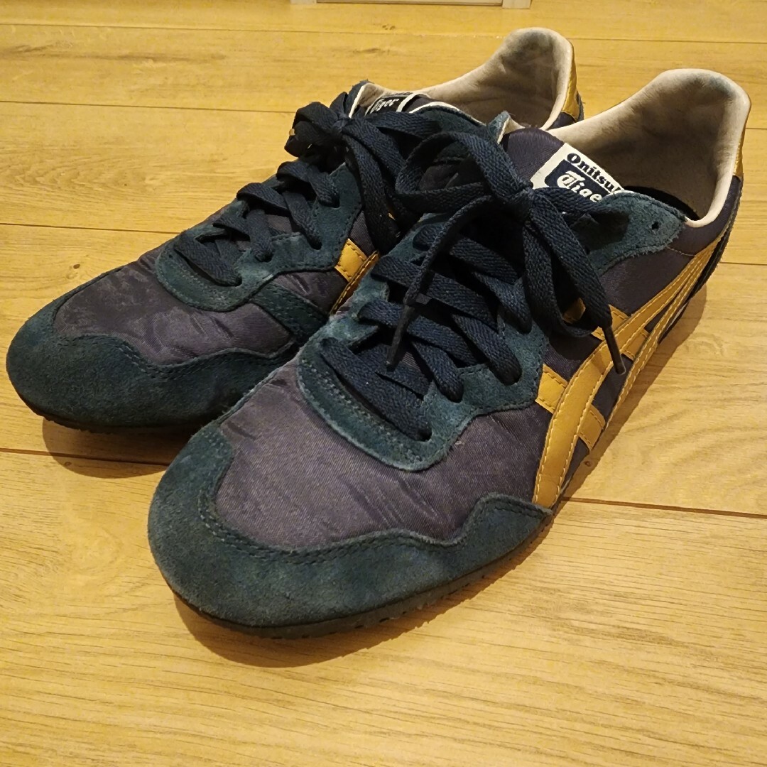 【Onitsuka Tiger】SERRANO 28.0cm ネイビー/ゴールド