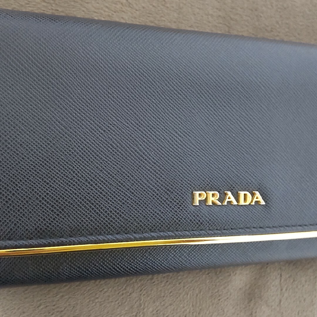 PRADA　長財布　サフィアーノ　ブラック