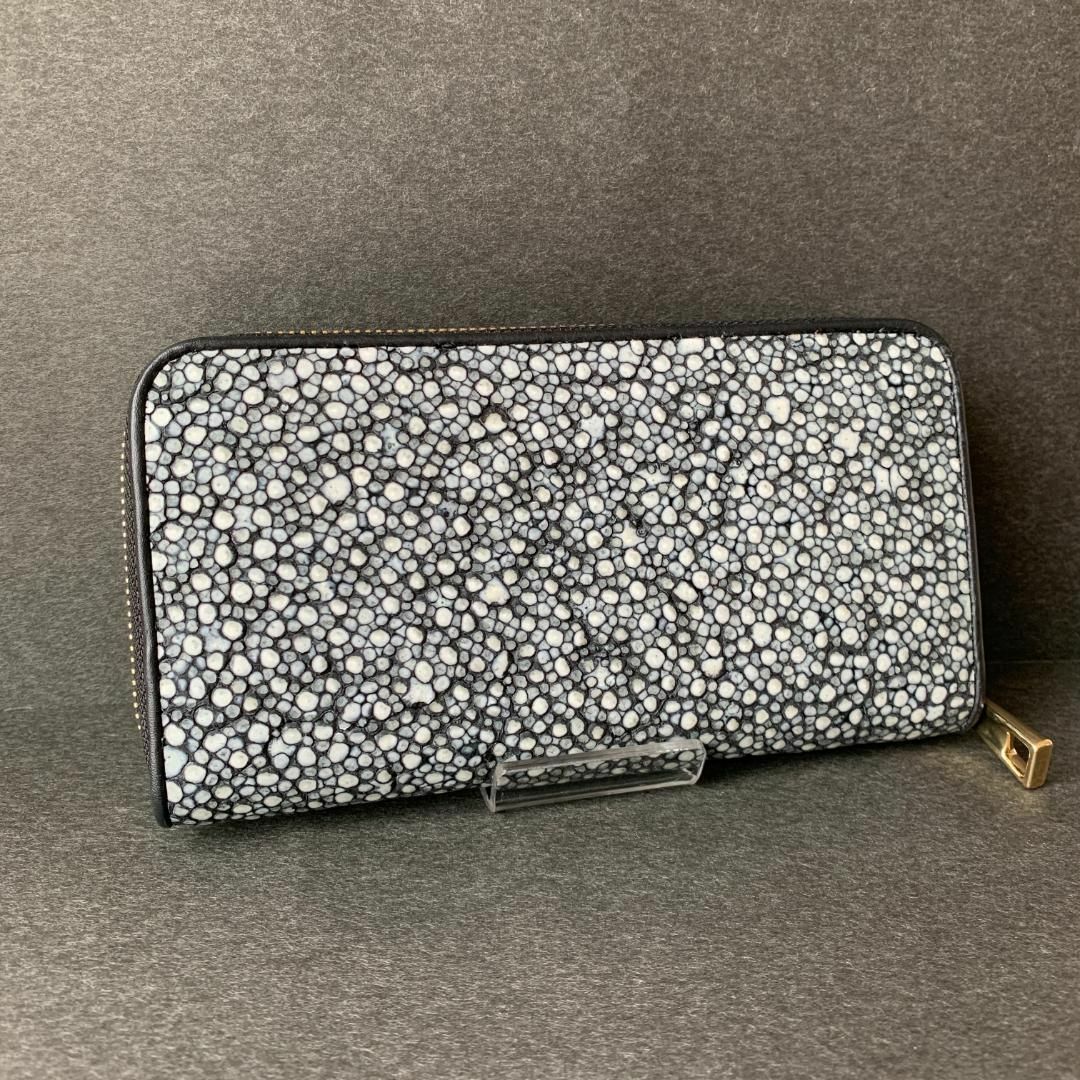 【新品】激レア スタースティングレイ ワインレッド ラウンド エイ革 長財布