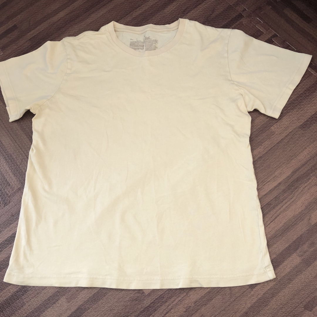 MUJI (無印良品)(ムジルシリョウヒン)のメンズ Tシャツ XL  イエロー 無印良品 メンズのトップス(Tシャツ/カットソー(半袖/袖なし))の商品写真