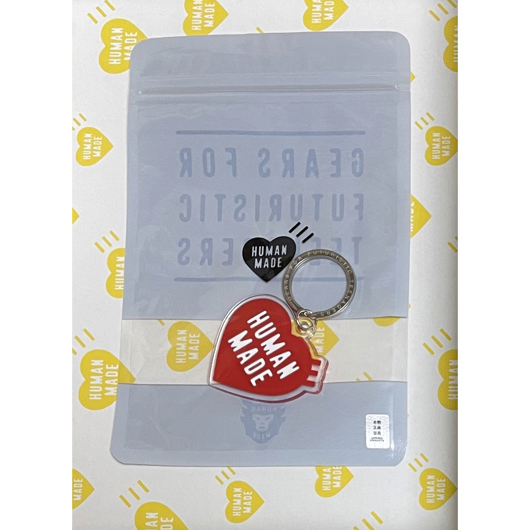 HUMAN MADE - HUMAN MADE HEART KEYRINGハートロゴのアクリル HUMAN MADE - HUMAN MADE HEART KEYRINGハートロゴのアクリル