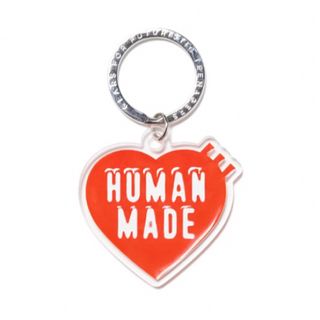 ヒューマンメイド(HUMAN MADE)のHUMAN MADE HEART KEYRINGハートロゴのアクリルキーホルダー(キーホルダー)