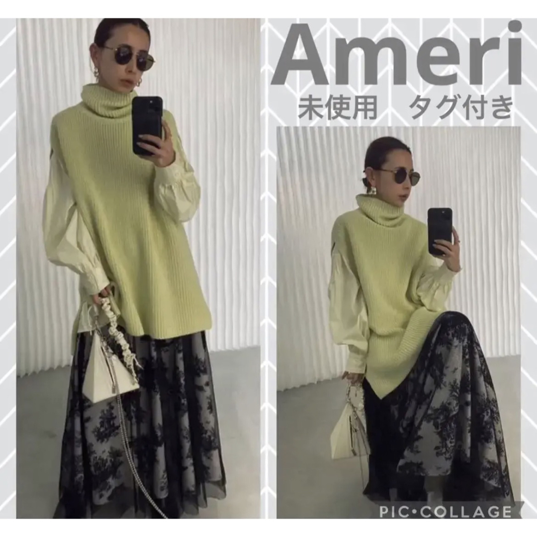 Ameri VINTAGE(アメリヴィンテージ)のAMERI アメリ AVA DOT TULLE LAYERED SKIRT レディースのスカート(ロングスカート)の商品写真