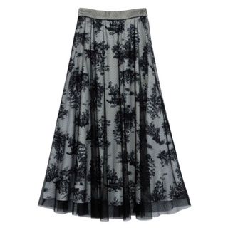 アメリヴィンテージ(Ameri VINTAGE)のAMERI アメリ AVA DOT TULLE LAYERED SKIRT(ロングスカート)