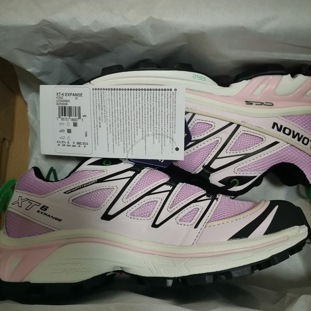 省スペース 洗える おしゃれ 新品salomon sandyliang スニーカー 23.5