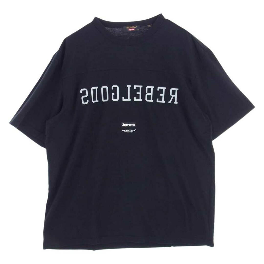 SUPREME シュプリーム 23SS×UNDERCOVER Football Top アンダーカバー ロゴプリントフットボール半袖Tシャツ ブラック