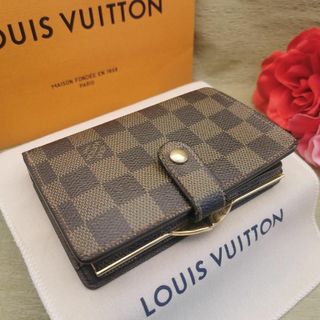 ルイヴィトン(LOUIS VUITTON)の✨美品✨ルイヴィトン ダミエ ヴィエノワ 二つ折り がま口 財布(財布)