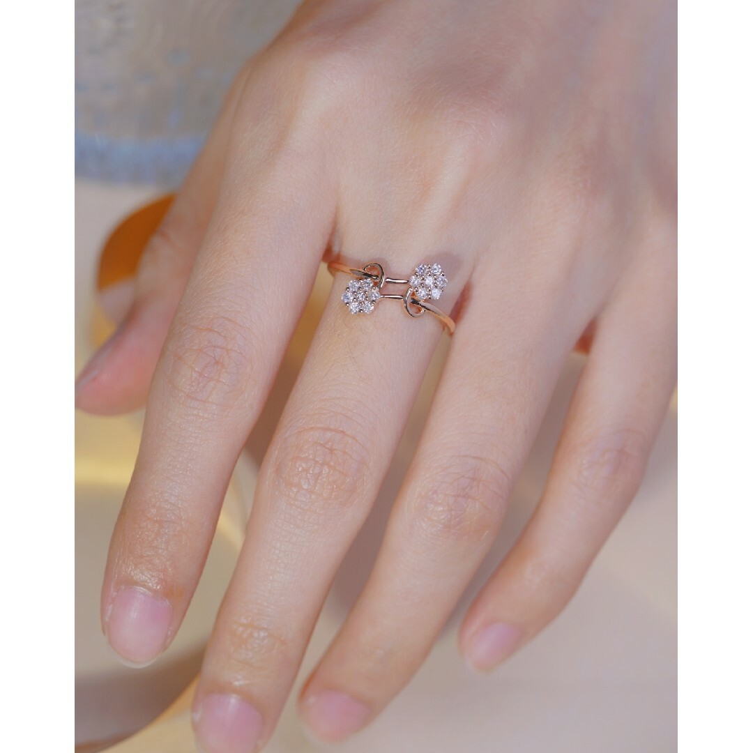 天然ダイヤモンドリング0.3ct　k18 レディースのアクセサリー(リング(指輪))の商品写真