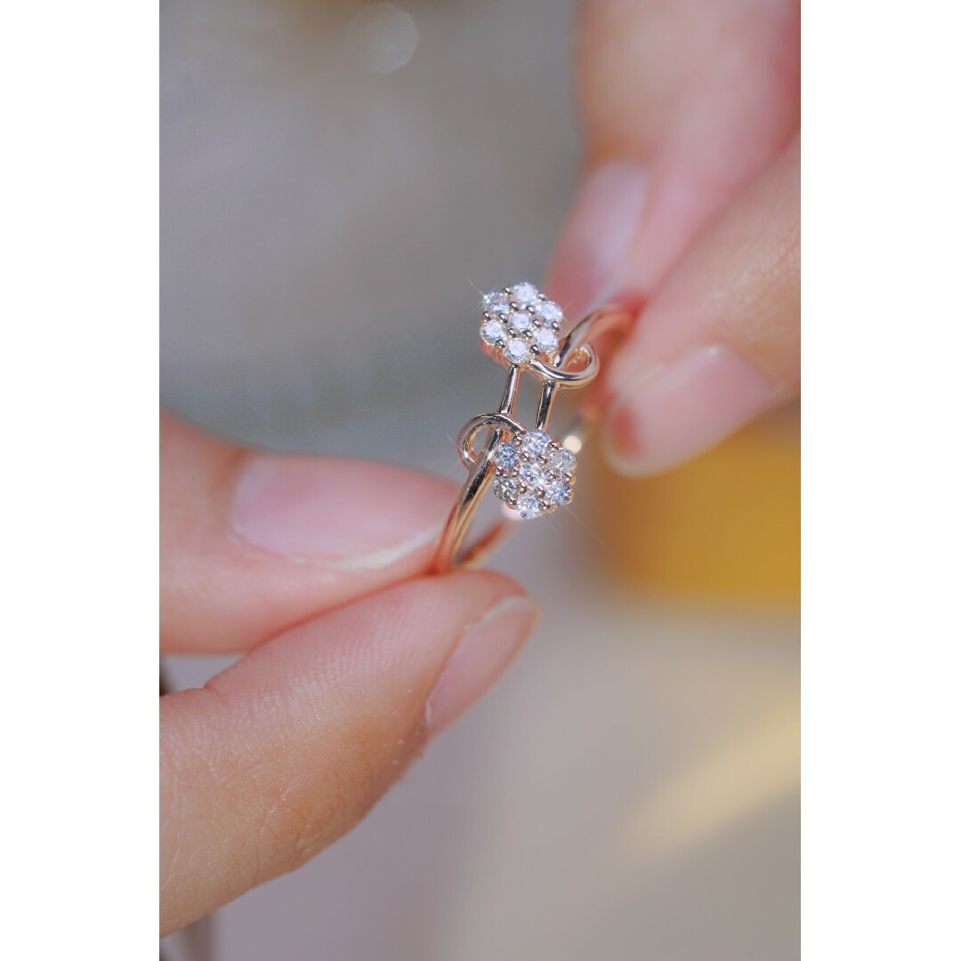 天然ダイヤモンドリング0.3ct　k18 レディースのアクセサリー(リング(指輪))の商品写真