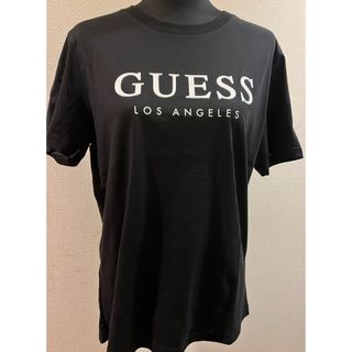 ゲス(GUESS)のGUESS  ロゴ入り半袖Tシャツ、ブラック、新品未使用！(Tシャツ(半袖/袖なし))