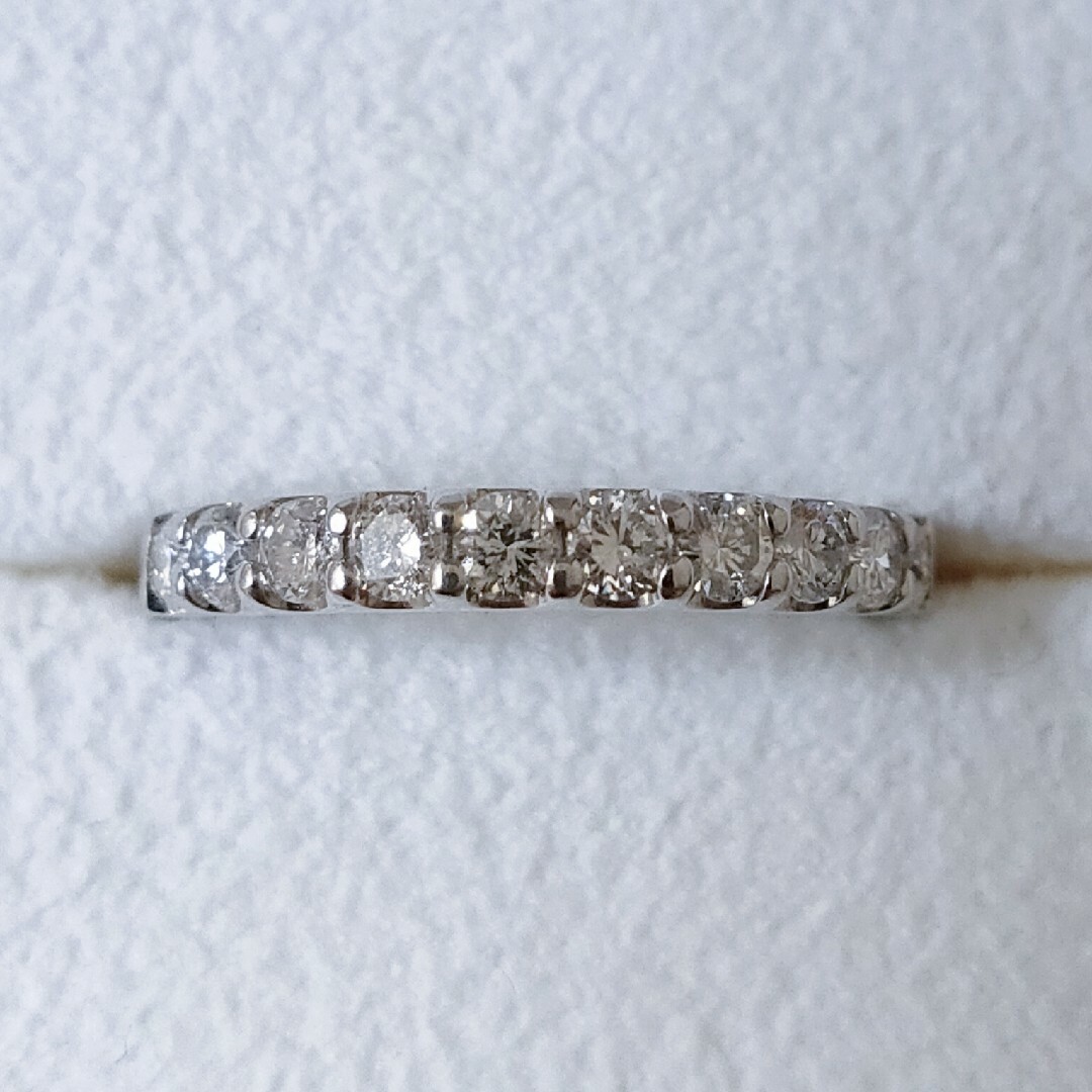 三越(ミツコシ)の三越 ダイヤモンド エタニティ リング Pt950 0.54ct 3.6g レディースのアクセサリー(リング(指輪))の商品写真