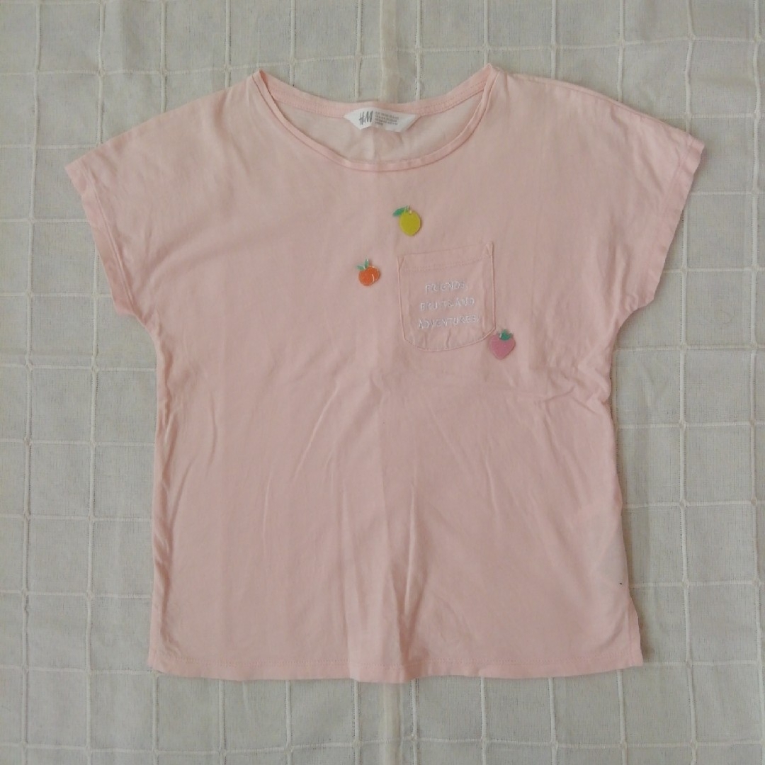 H&M(エイチアンドエム)のH&M半袖Tシャツ キッズ/ベビー/マタニティのキッズ服女の子用(90cm~)(Tシャツ/カットソー)の商品写真