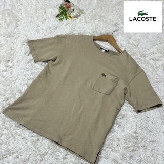 ラコステ(LACOSTE)の美品　LACOSTE Tシャツ　ワンポイント　Mサイズ(Tシャツ/カットソー(半袖/袖なし))