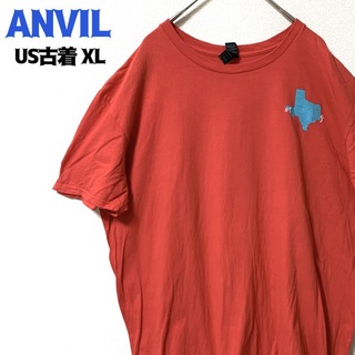 アンビル(Anvil)のUS古着 ANVIL アンビル Tシャツ プリント XL ゆるだぼ ヴィンテージ(Tシャツ/カットソー(半袖/袖なし))