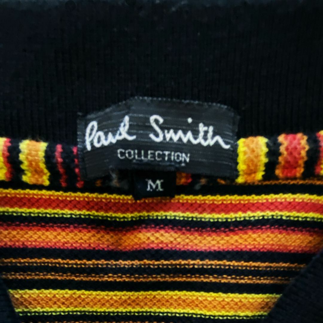 Paul Smith COLLECTION(ポールスミスコレクション)の送無■程度良好【ポールスミスコレクション】ボーダー半袖ポロシャツ M メンズのトップス(ポロシャツ)の商品写真