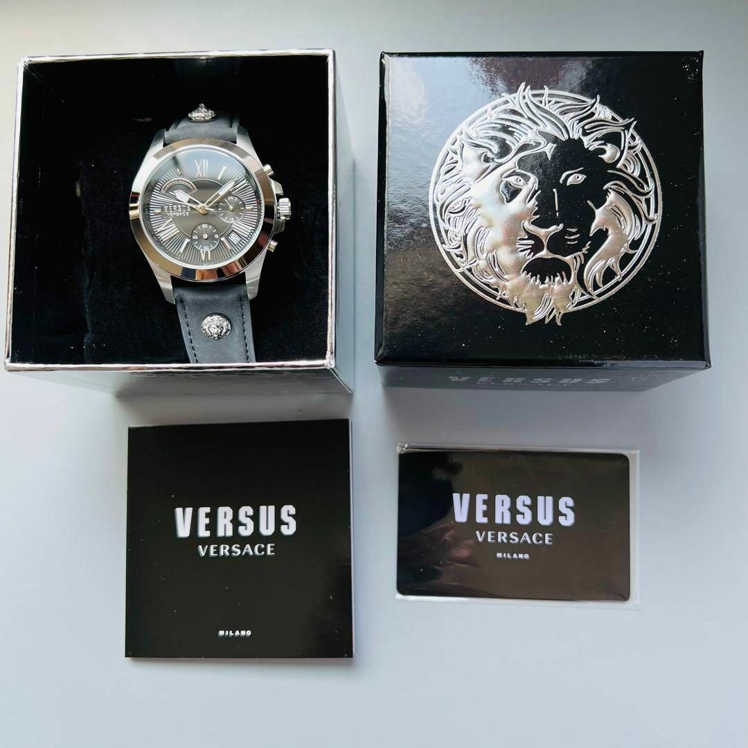 ヴェルサス ヴェルサーチ 腕時計 メンズ クォーツ 電池式 シルバー 新品レザー