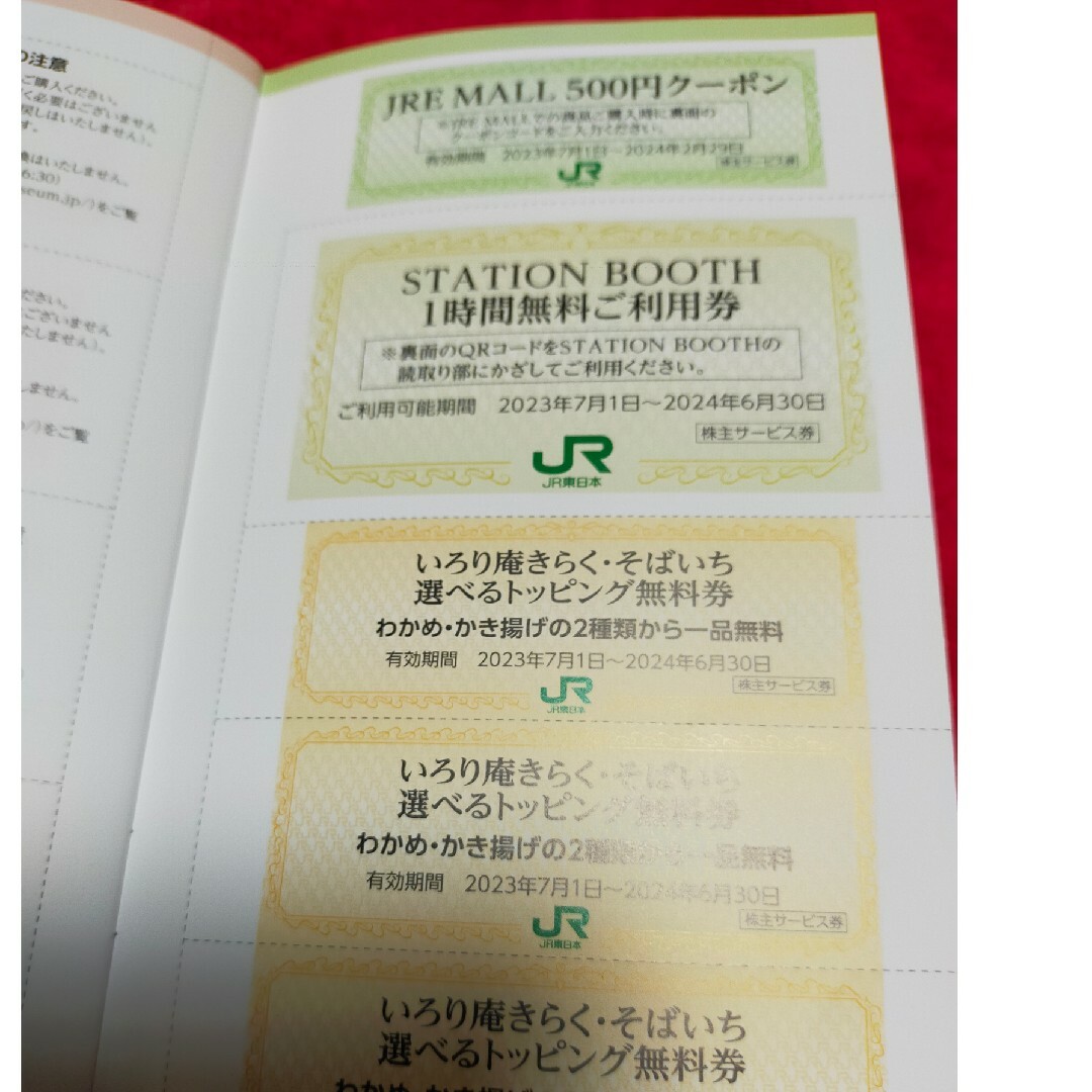 JR東日本（4割引）株主優待割引券4枚 株主サービス券付 8