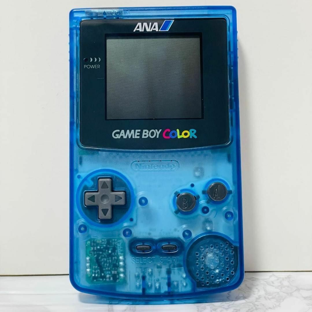 新品 未使用保管品 デッドストック ゲームボーイカラー ANA スケルトンブルー