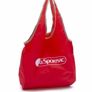 レスポートサック(LeSportsac)のLeSportsac レスポ　エコバッグ  赤　ショッピングバッグ(トートバッグ)