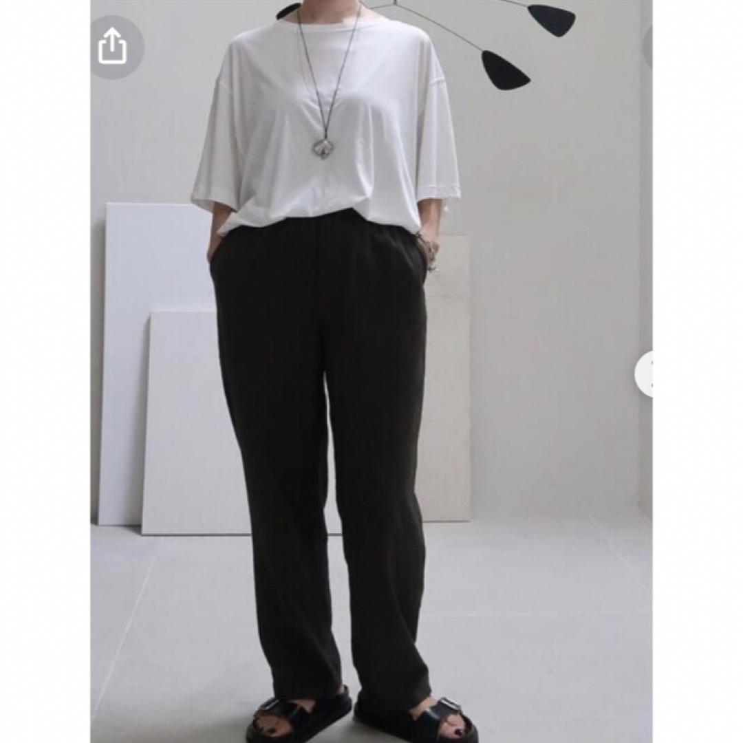 LINEN COTTON DOUBLE CLOTH MERROW SLACKS  レディースのパンツ(カジュアルパンツ)の商品写真